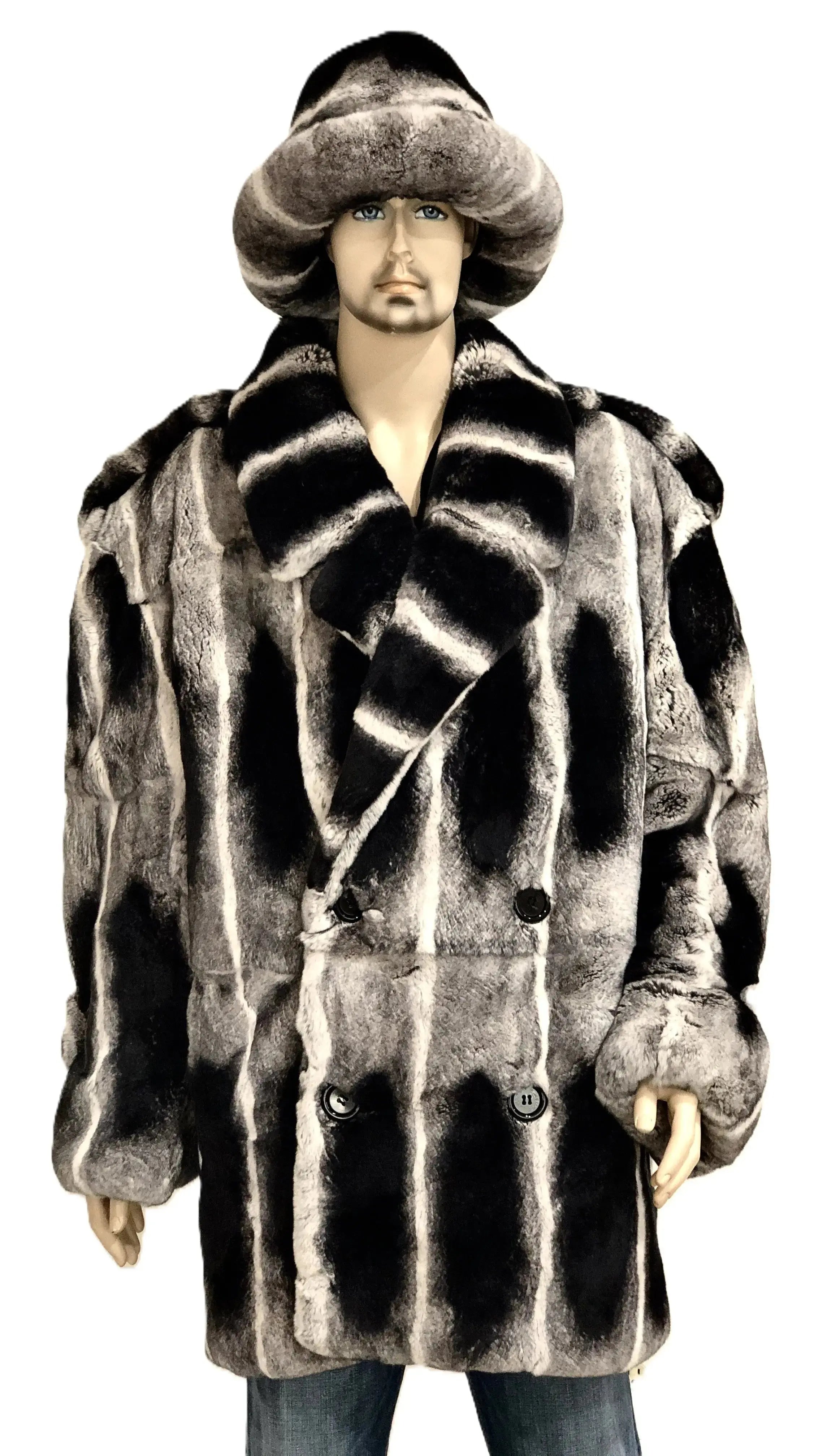 Shop Men's Rex Rabbit Fur Coats at Suit Essence