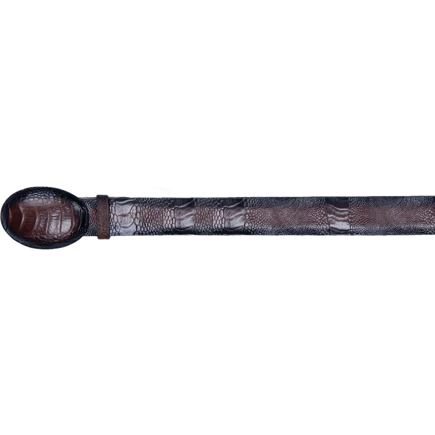 thumbnail image 2 of LOS ALTOS Handmade Genuine Ostrich Leg Western Cowboy Belt – Black, Men's 2 of 3