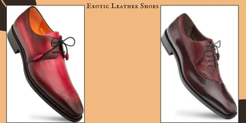 genuine exotic leather shoes