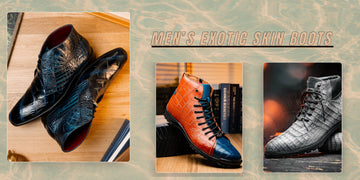 men’s exotic skin boots
