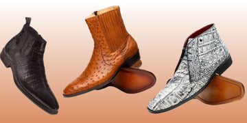 exotic animal skin boots