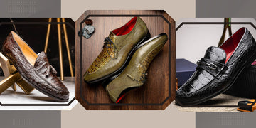 genuine exotic leather shoes