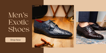 Men's exotic skin shoes