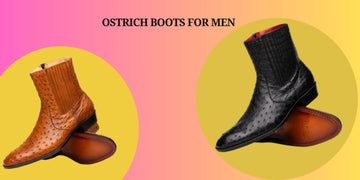 men's ostrich boots