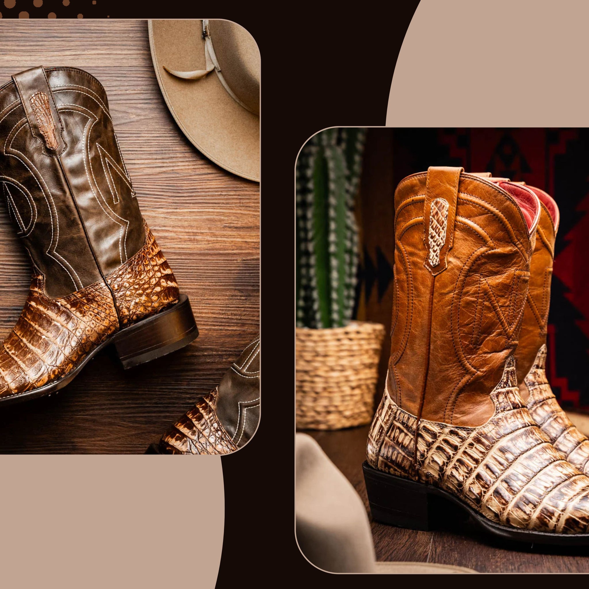 luxury exotic skin boots