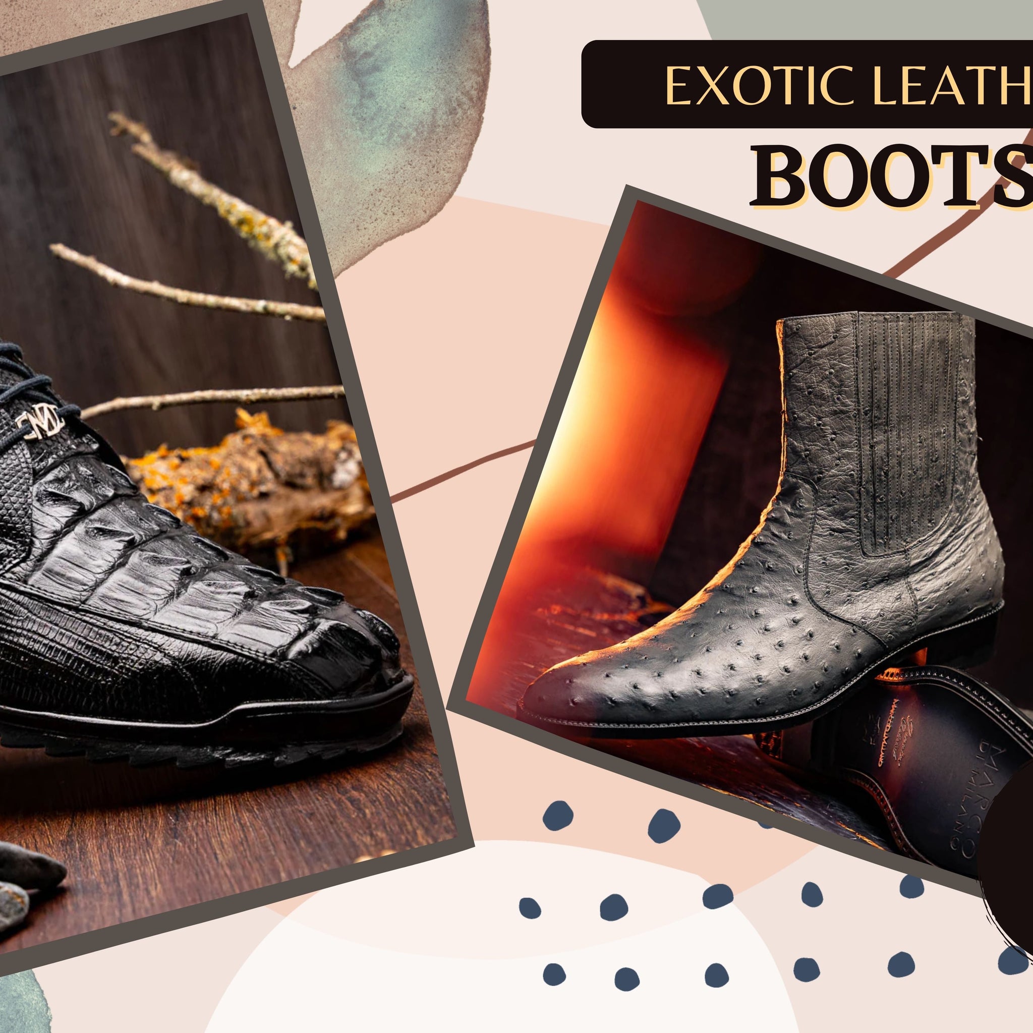 exotic leather boots