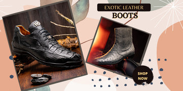 exotic leather boots