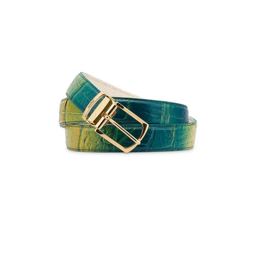 Mauri Multi Green Genuine Alligator Belt