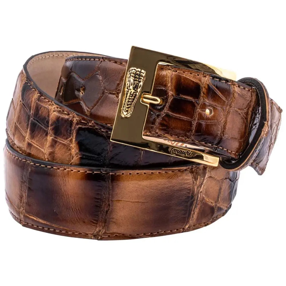 Mauri 0100/40 Dune Smoke Genuine Alligator Belt