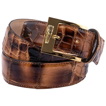 Mauri 0100/40 Dune Smoke Genuine Alligator Belt