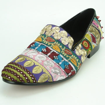 Fiesso FI-7228 Multi Color Loafers