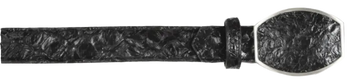 Wild West 2C11A1005 Glossy Black Genuine Pirarucu Cowboy Belt