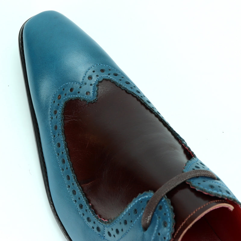 Fiesso FI-8704 Blue Burgundy Encore Loafers