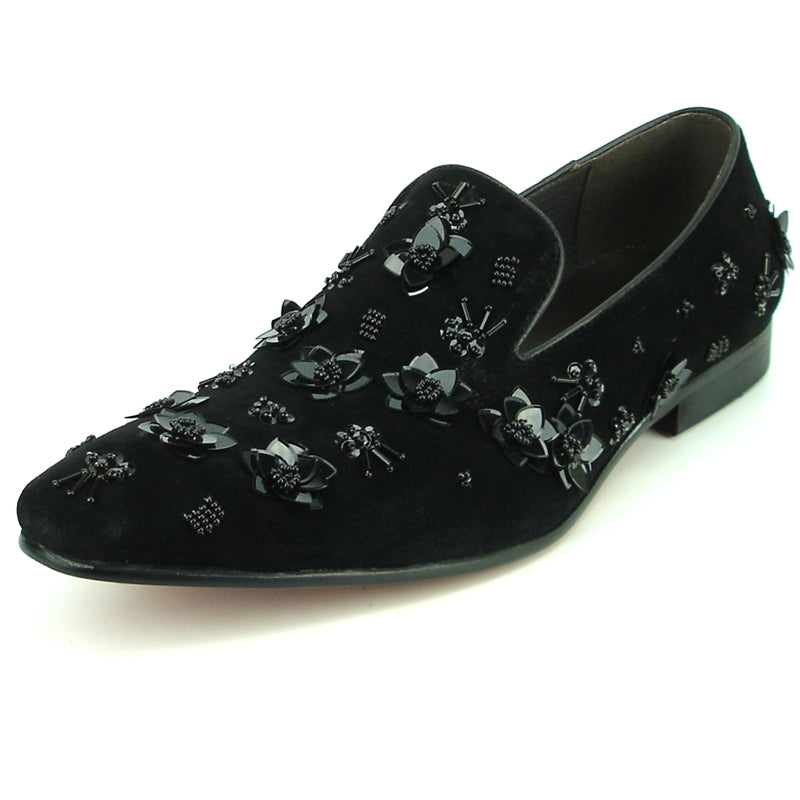 Fiesso FI-7272 Black Loafers