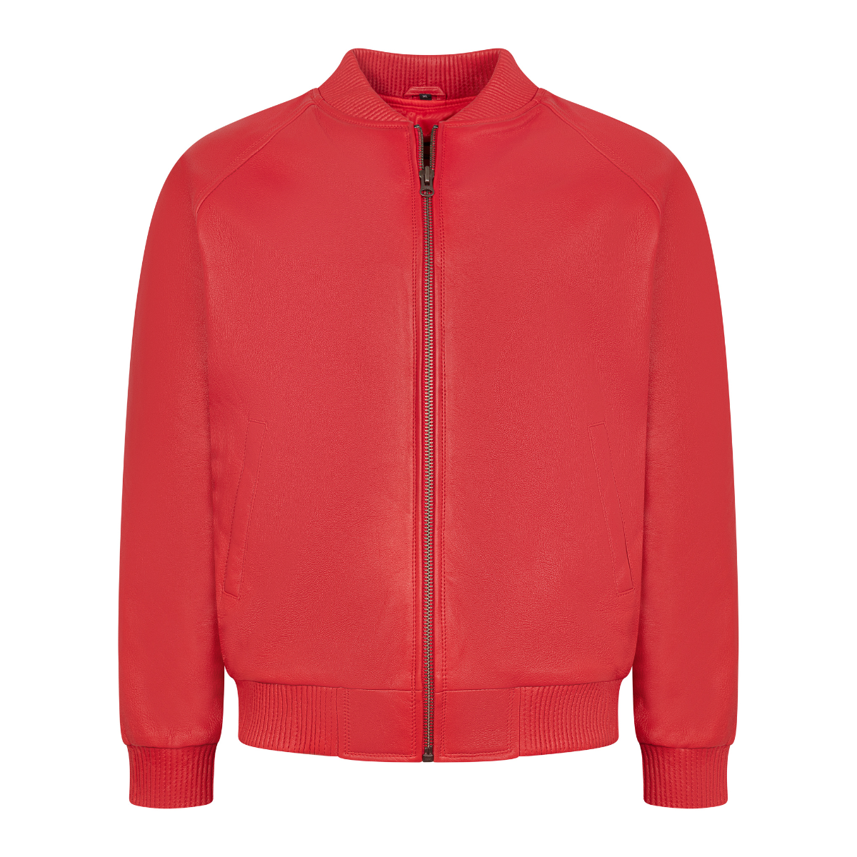 Jakewood 1051 Red Genuine Lambskin Baseball Varsity Jacket