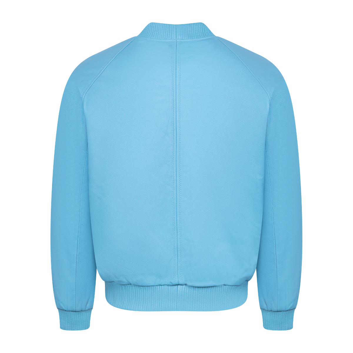 Jakewood 1051 Powder Blue Genuine Lambskin Baseball Varsity Jacket