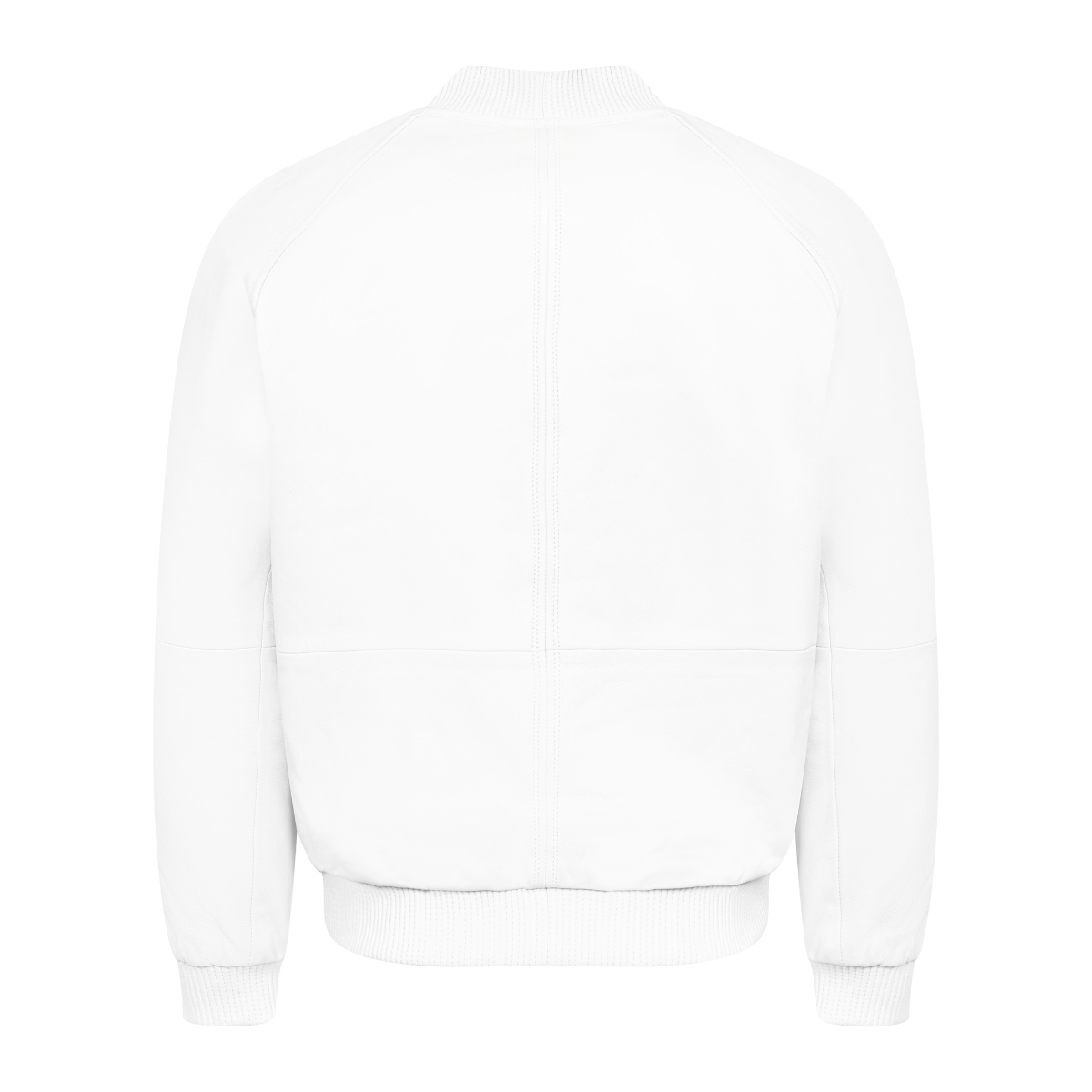 Jakewood 1051 White Genuine Lambskin Baseball Varsity Jacket