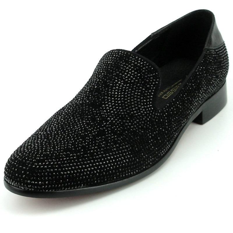 Fiesso FI-7285-A Black Loafers