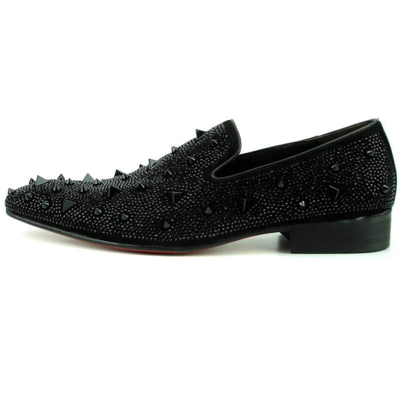 Fiesso FI-7364-R Black/Black Loafers