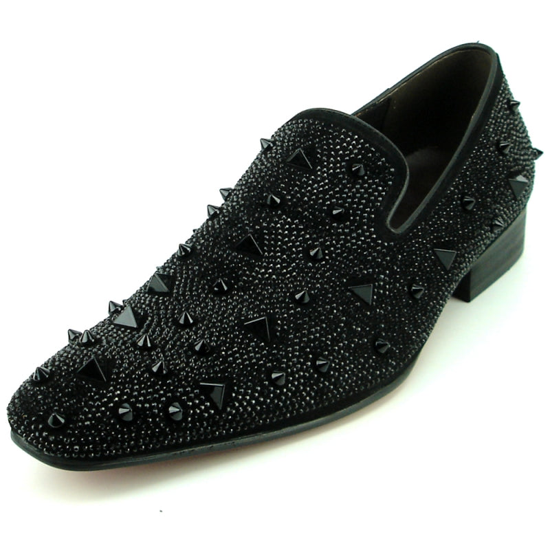 Fiesso FI-7364-R Black/Black Loafers