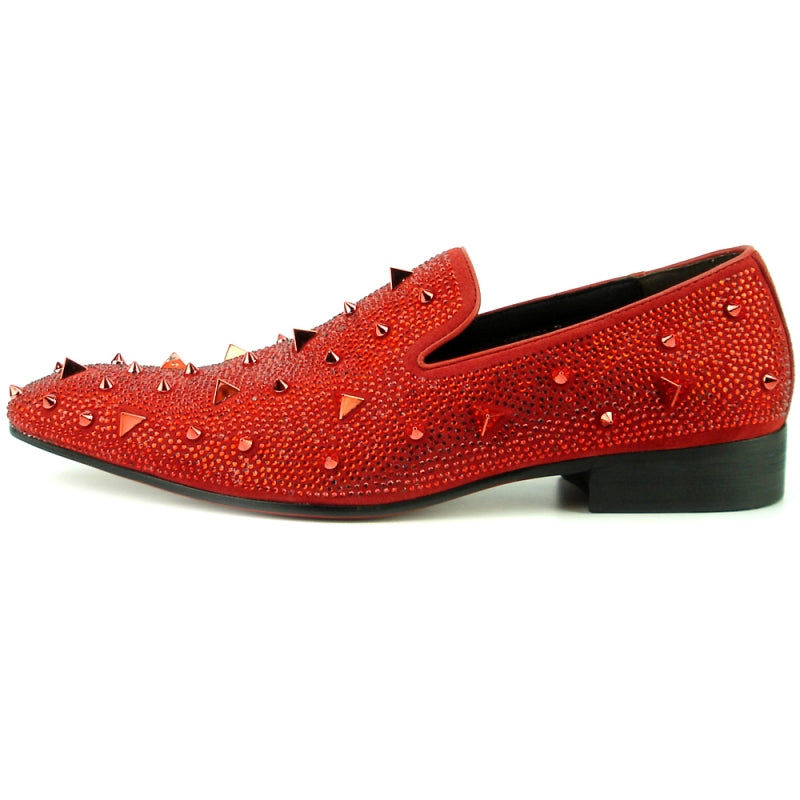 Fiesso FI-7364-R Red/Red Loafers