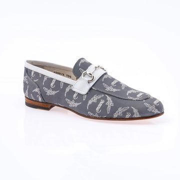Mauri 1099/6 Jeans/White Rust Genuine Trigator Fabric/Calf Leather Loafers