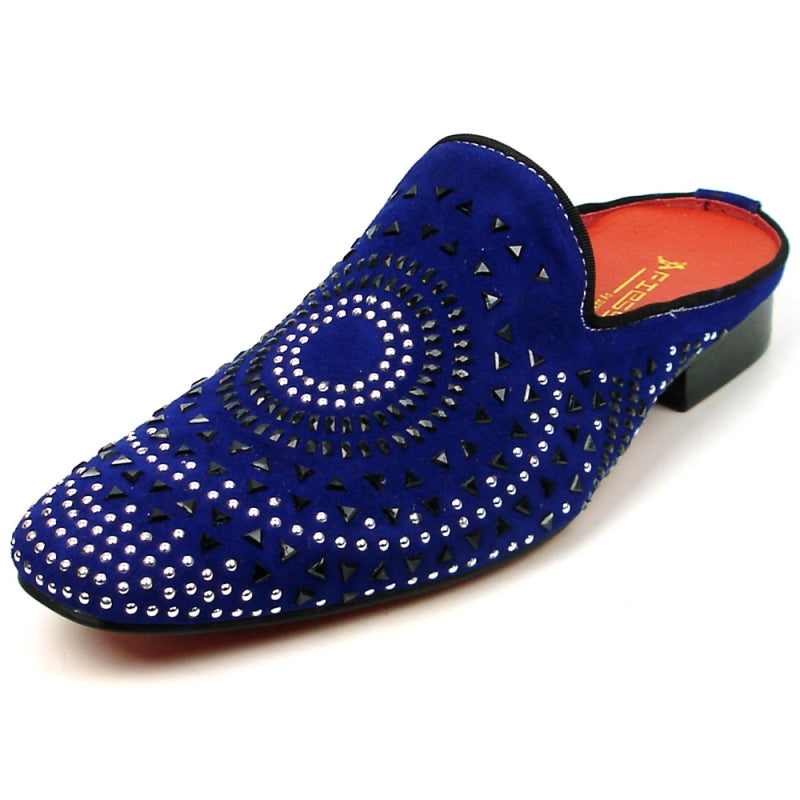 Fiesso FI-7420 Blue Suede Sandals