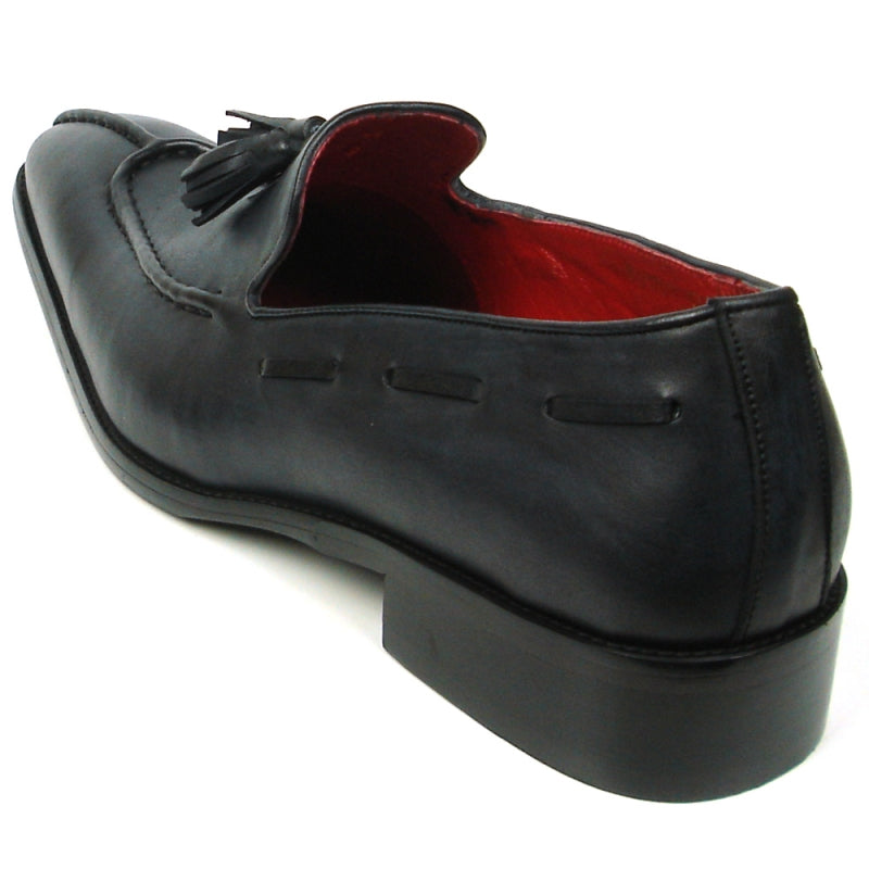 Fiesso FI-8701 Black Encore Loafers