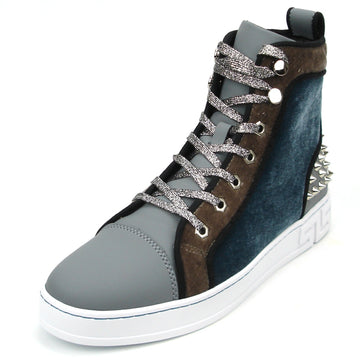 Fiesso FI-2348 Grey High Top Encore Sneakers