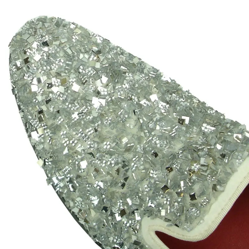 Fiesso FI-7498 White Slip on Loafers