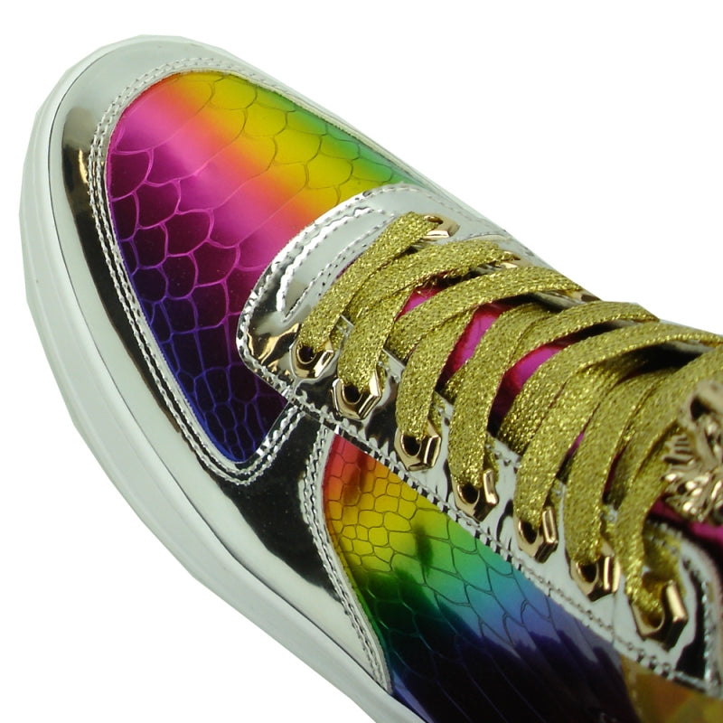 Fiesso FI-2384 Multi Color High Top Sneakers