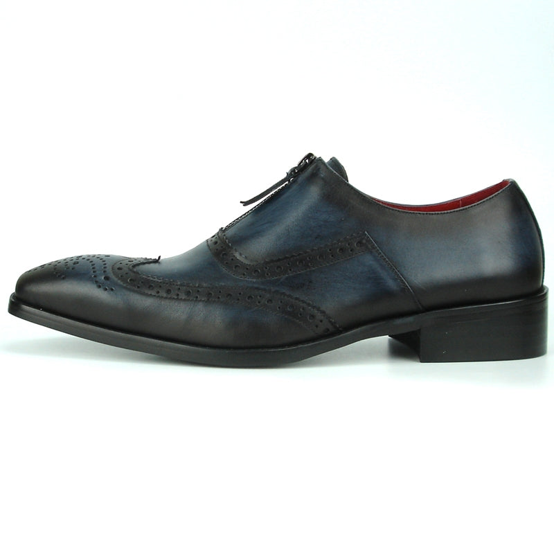 Fiesso FI-8714 Black Encore Slip on Loafers