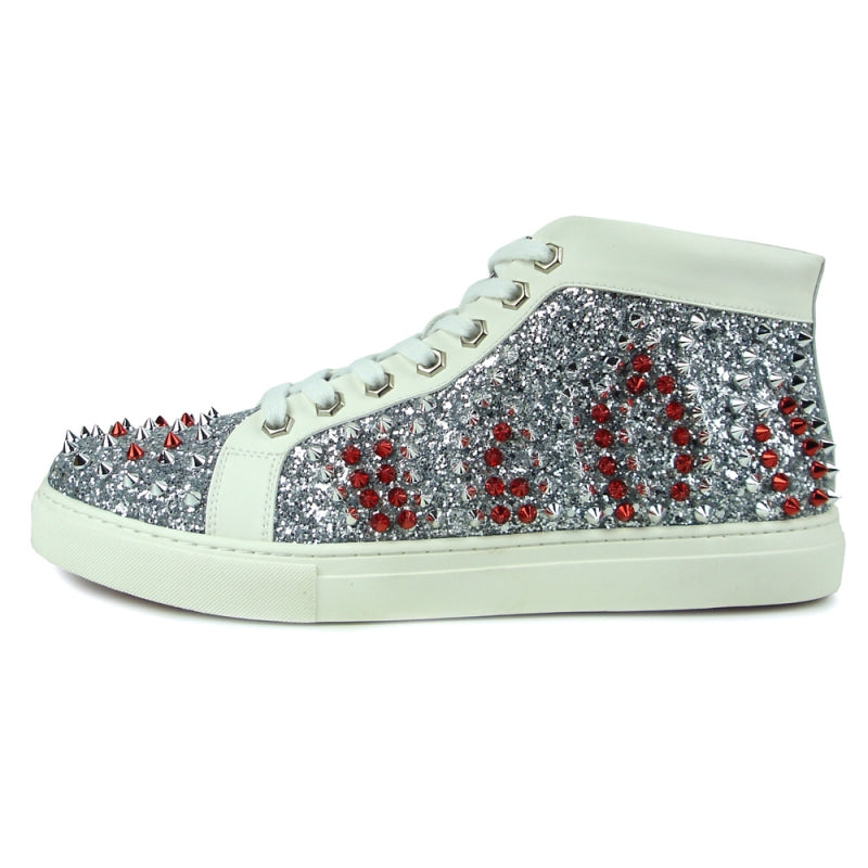 Fiesso FI-2398 White High Top Encore Sneakers