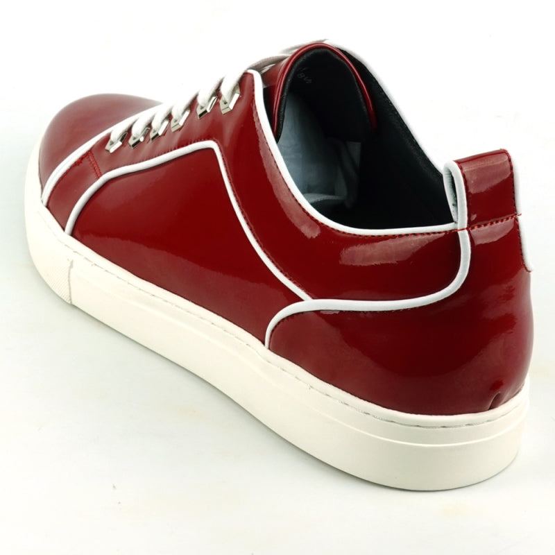 Fiesso FI-2415 Red Patent Leather Sneakers