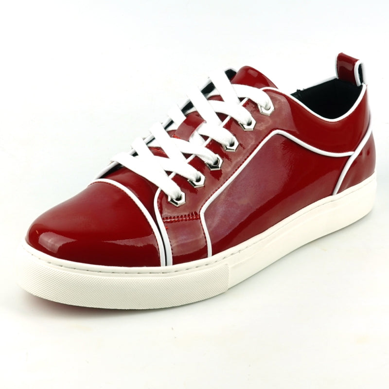 Fiesso FI-2415 Red Patent Leather Sneakers