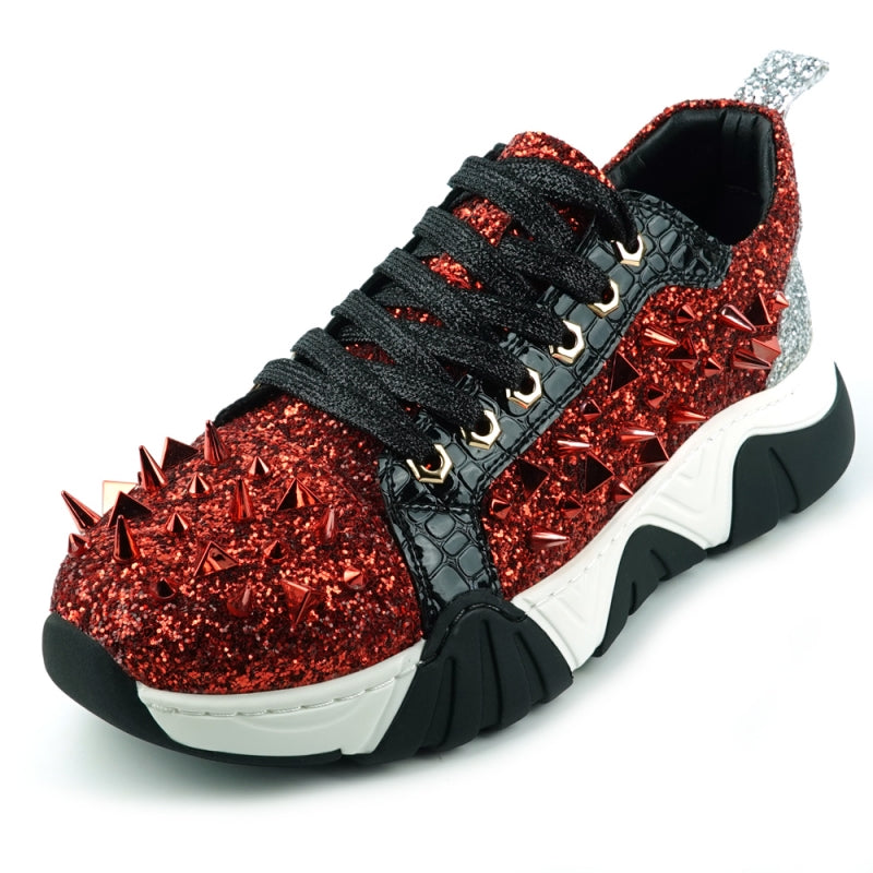 Fiesso FI-2406 Red Black Encore Sneakers