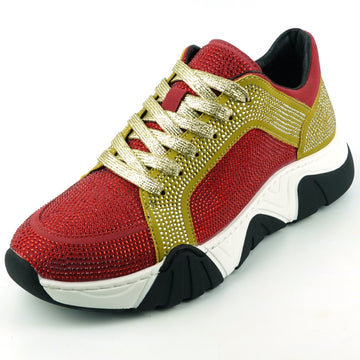 Fiesso FI-2407 Red Gold Encore Sneakers