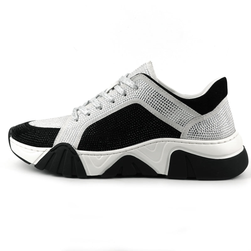 Fiesso FI-2407 White Black Encore Sneakers