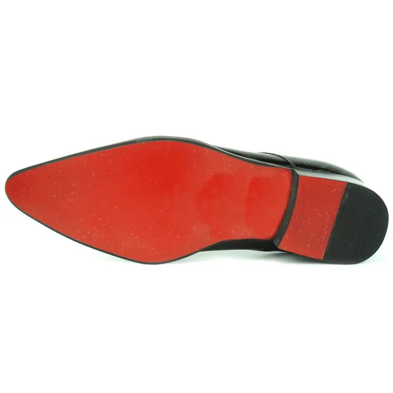 Fiesso FI-7237 Black - Multicolor Slip on Loafers