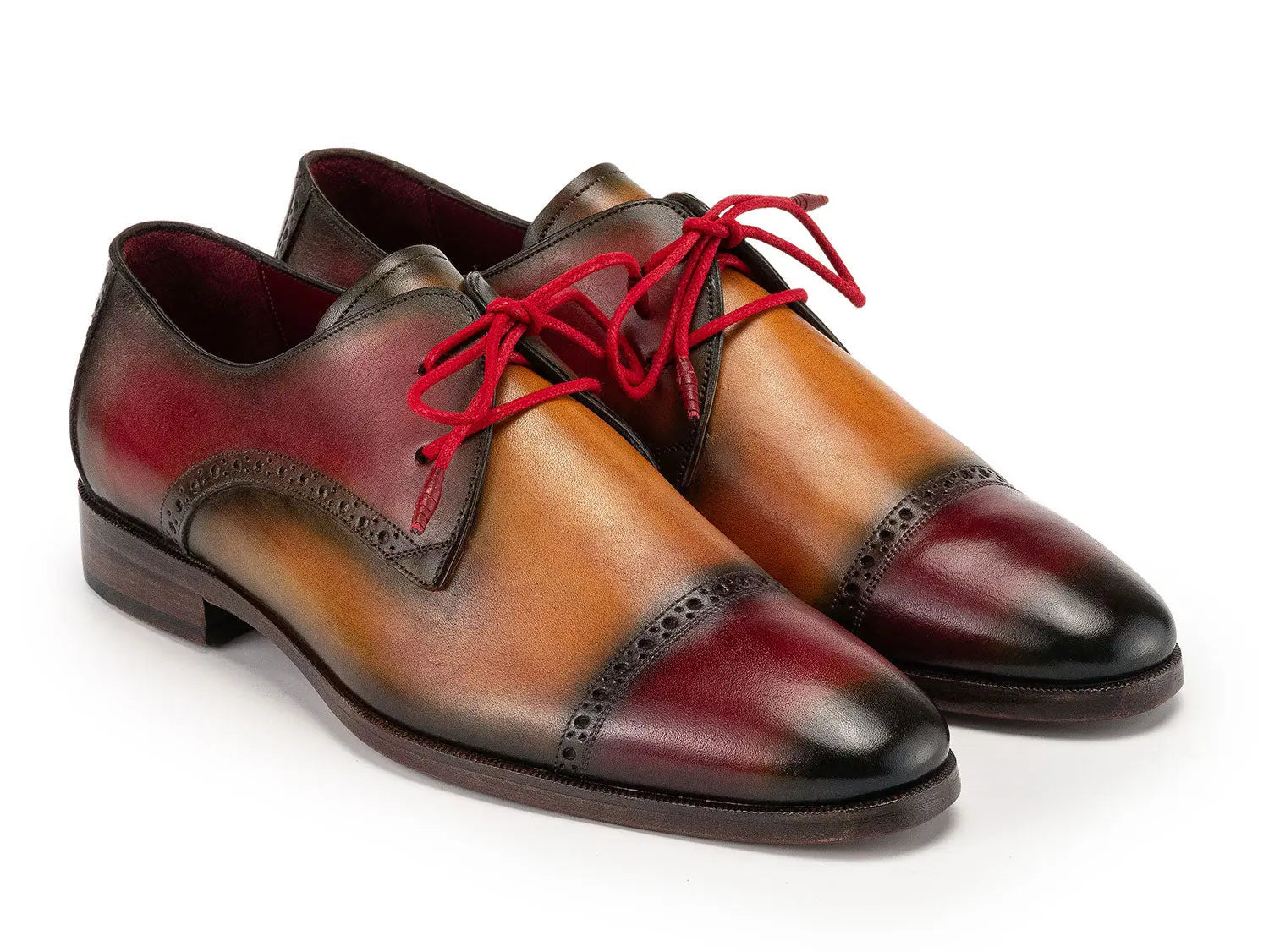 Paul Parkman Men's Multicolor Cap Toe Derby Shoes (ID#1247-MLT) PAUL PARKMAN