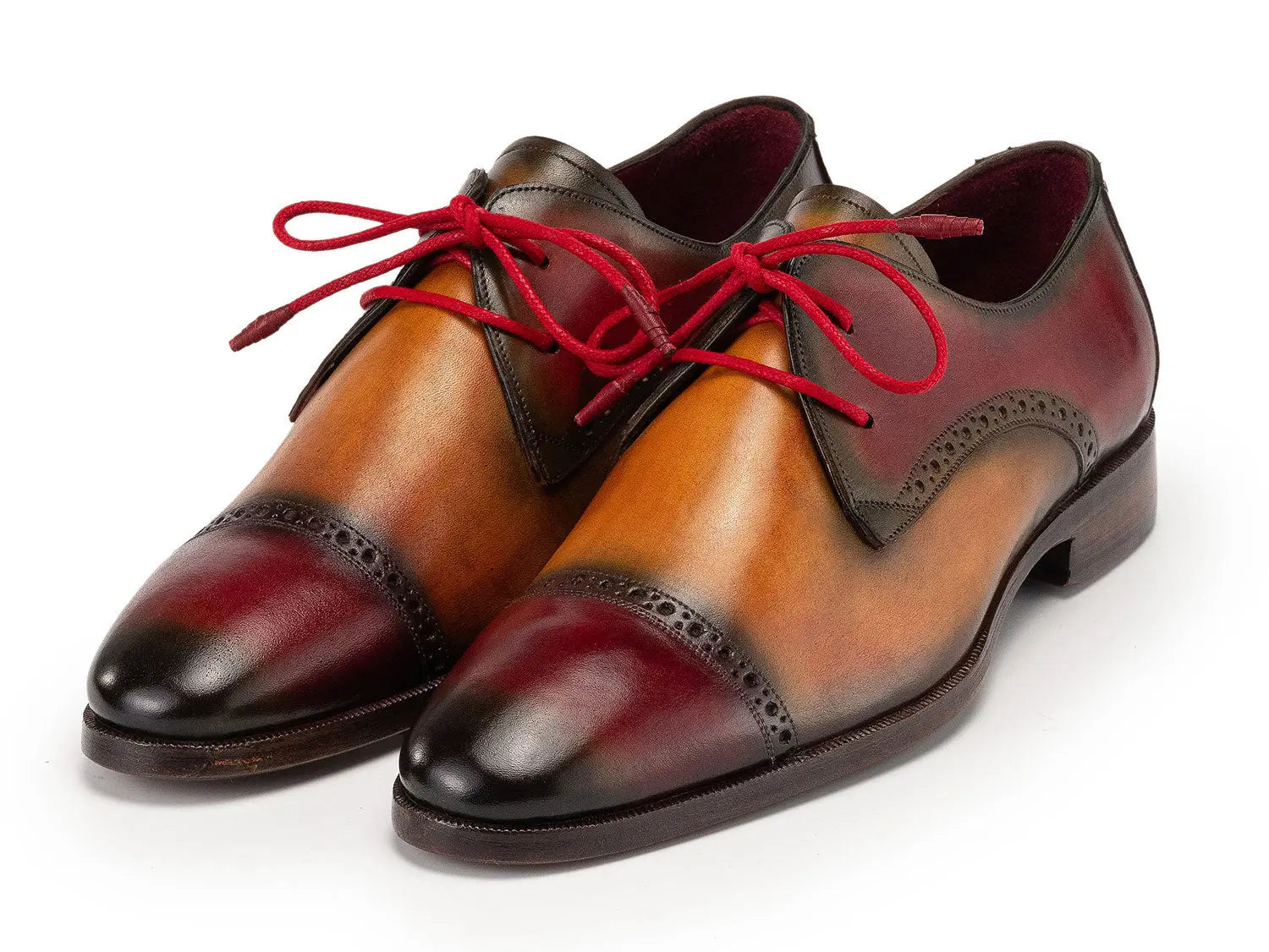 Paul Parkman Men's Multicolor Cap Toe Derby Shoes (ID#1247-MLT) PAUL PARKMAN