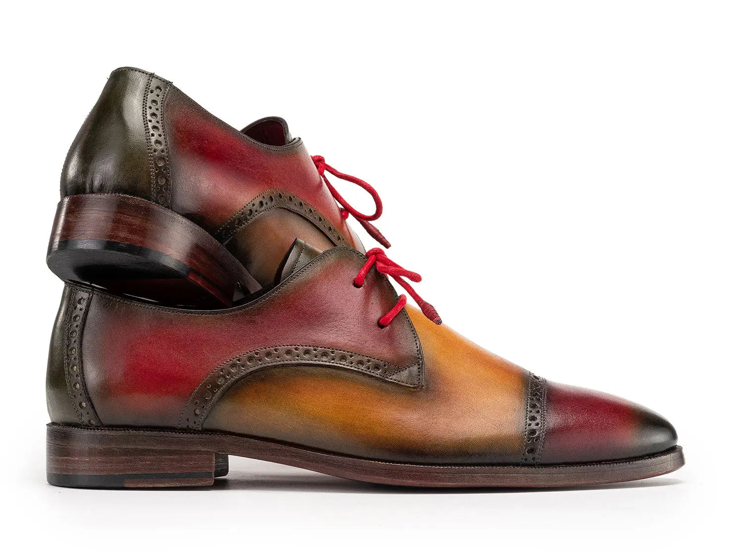 Paul Parkman Men's Multicolor Cap Toe Derby Shoes (ID#1247-MLT) PAUL PARKMAN
