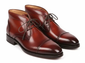 Paul Parkman Men's Brown Cap Toe Chukka Boots (ID#144BRW68) PAUL PARKMAN