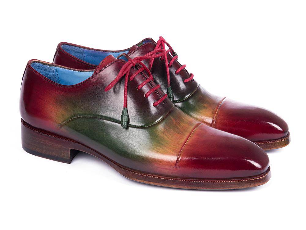 Paul Parkman Men's Captoe Oxfords Multicolor (ID#1744-MLT) PAUL PARKMAN