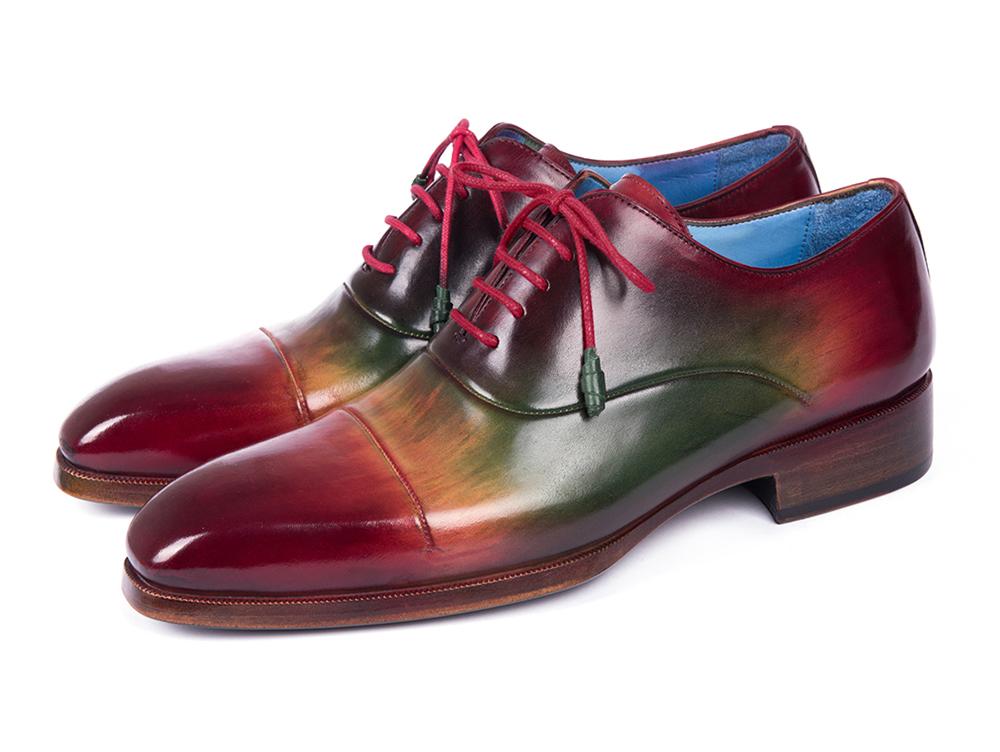 Paul Parkman Men's Captoe Oxfords Multicolor (ID#1744-MLT) PAUL PARKMAN