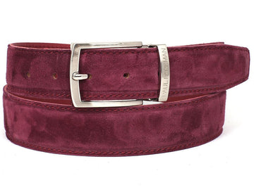 PAUL PARKMAN Men's Purple Suede Belt (ID#B06-PURP)