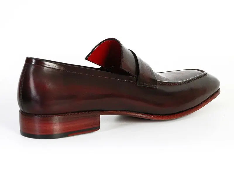 Paul Parkman Men's Purple/Black Hand-Painted Genuine Leather Loafers (ID#093-PURP-BLK) PAUL PARKMAN