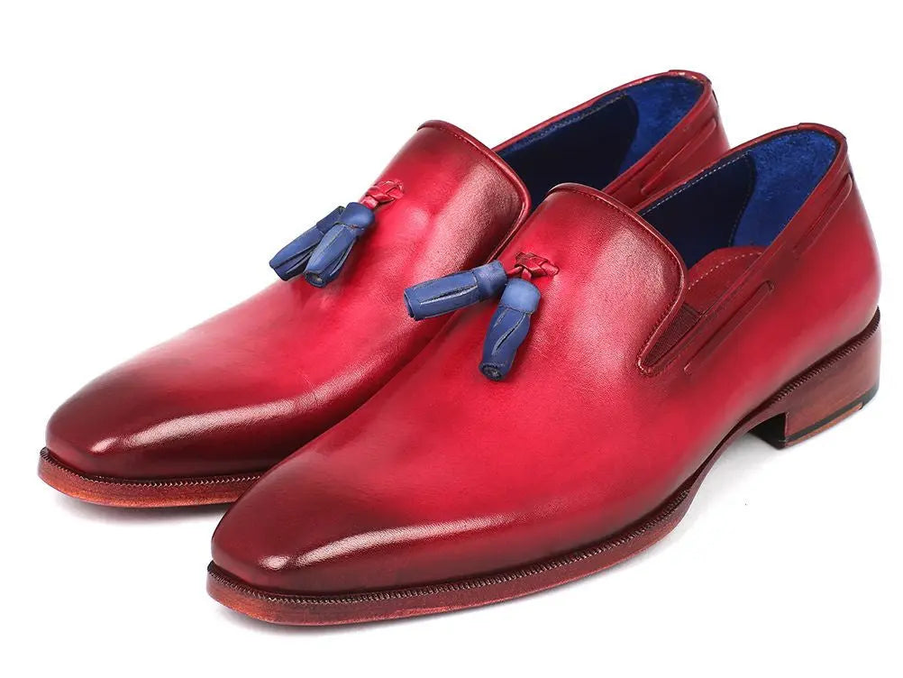Paul Parkman Men's Burgundy Tassel Loafers (ID#5141BUR) PAUL PARKMAN