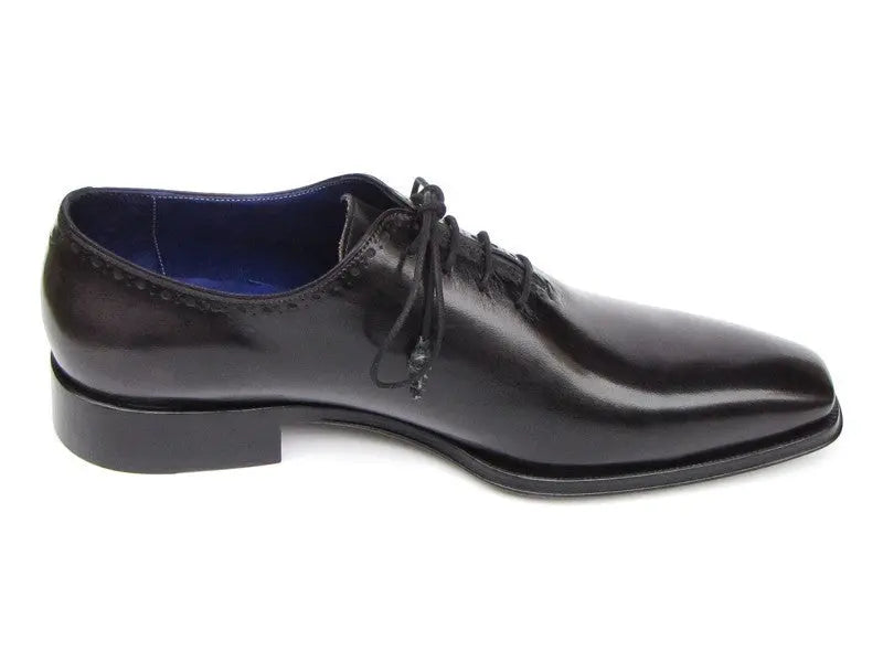Paul Parkman Men's Black Wholecut Plain Toe Oxfords (ID#025-BLK) PAUL PARKMAN