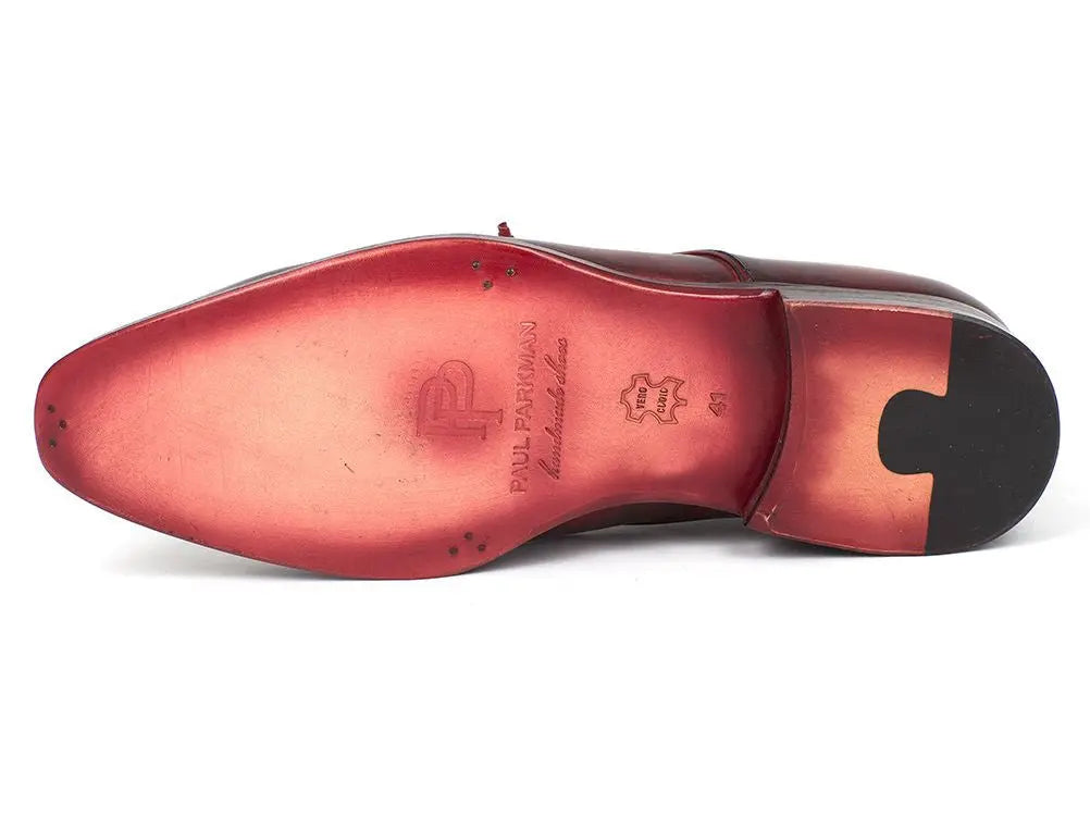 Paul Parkman Men's Mixed Color Hand-Painted Plain Toe Derby Shoes (ID#DB59MX) PAUL PARKMAN